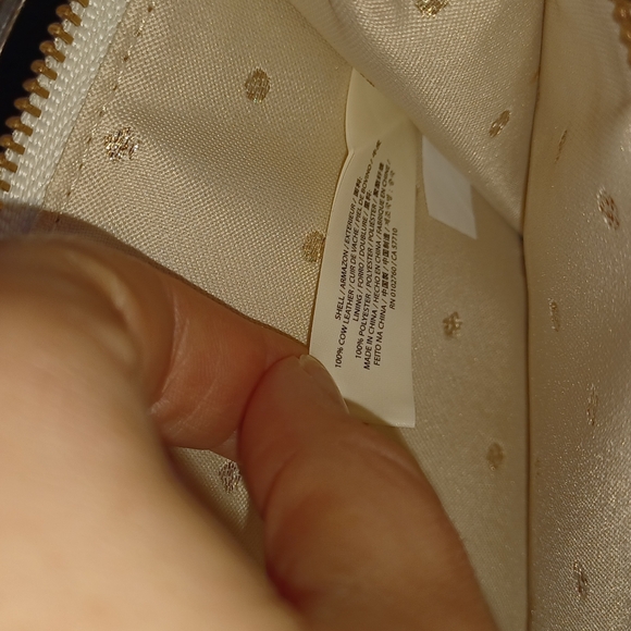 Kate Spade gold polka dot envelope wristlet zipper closure - Picture 8 of 11